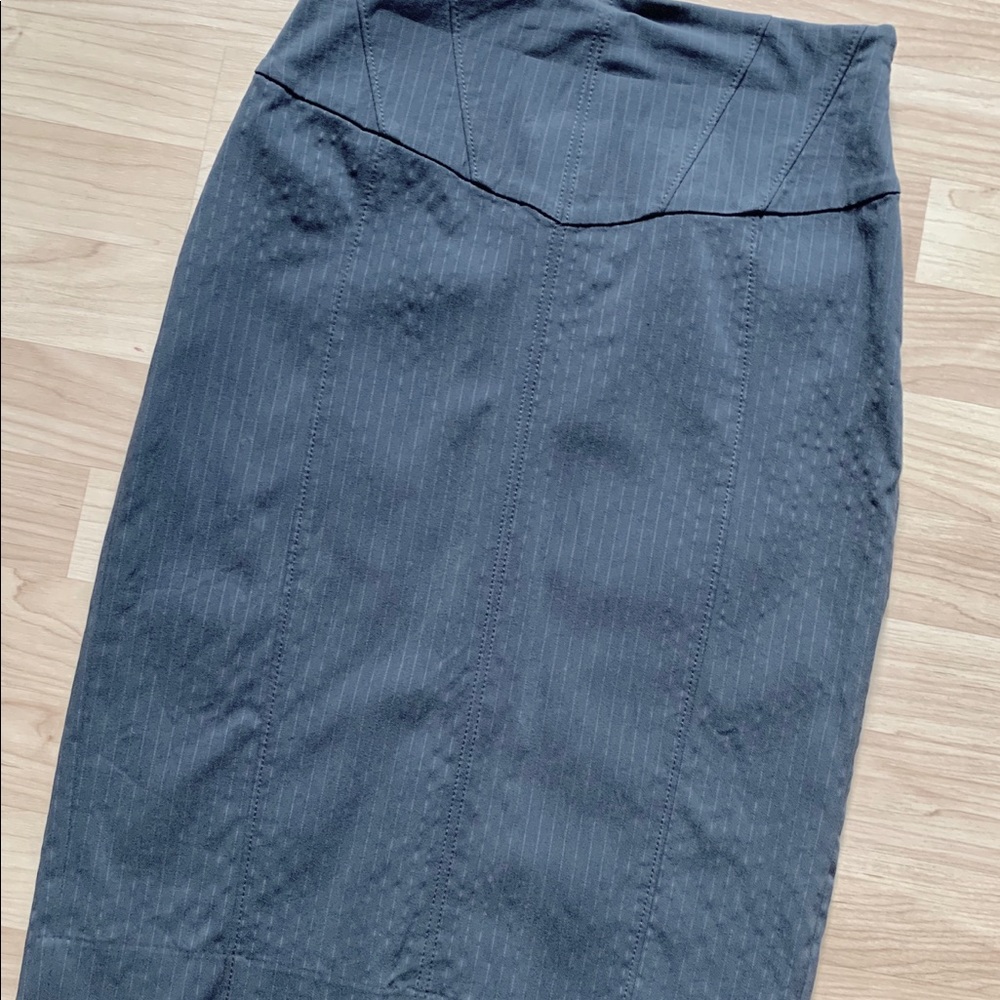 Express Gray High-waisted Pencil Skirt